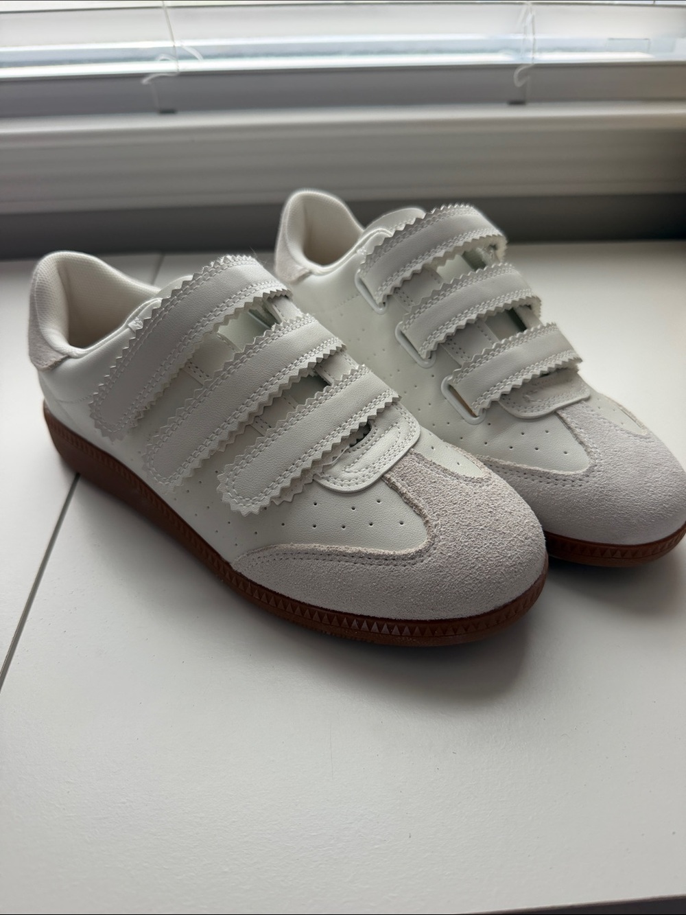 Steve Madden Velcro Sneakers with Gum Sole